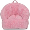 image:imageDelta Children  Serta Kids Plush Barrel Toddler Chair Soft Foam Chair Bean Bag Chair Alternative for Boys and Girls Cozy Seat for Reading Watching Cartoons Playroom Nursery Bedroom SagePink