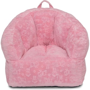 image:imageDelta Children  Serta Kids Plush Barrel Toddler Chair Soft Foam Chair Bean Bag Chair Alternative for Boys and Girls Cozy Seat for Reading Watching Cartoons Playroom Nursery Bedroom SagePink